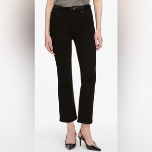 Frame Denim Women's Black ReBoot Crop Cut Jeans Sz 25